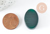 Cabochon ovale vert verre oeil de chat 28x18mm,cabochon verre pour création bijoux X1 G1026