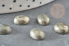 Cabochon pyrite grise, cabochon ovale, pyrite naturelle,10 x8mm, cabochon pierre, pierre naturelle, X1 G2053