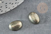 Cabochon pyrite grise, cabochon ovale, pyrite naturelle,14 x10mm, cabochon pierre, X1 G2224