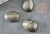 Cabochon pyrite grise, cabochon ovale, pyrite naturelle,18 x13mm, cabochon pierre, pierre naturelle, X1 G0203