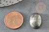 Cabochon pyrite grise, cabochon ovale, pyrite naturelle,18 x13mm, cabochon pierre, pierre naturelle, X1 G0203