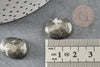 Cabochon pyrite grise, cabochon ovale, pyrite naturelle,18 x13mm, cabochon pierre, pierre naturelle, X1 G0203