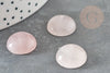 Cabochon quartz rose, pierre naturelle, cabochon rond,quartz naturel,pierre rose,quartz rose, 16mm , X1 G6711