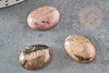 Cabochon rhodonite ovale, cabochon ovale, rhodonite naturelle, cabochon pierre,pierre naturelle,13x18mm, X1 G2063