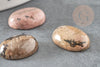 Cabochon rhodonite ovale, cabochon ovale, rhodonite naturelle, cabochon pierre,pierre naturelle,13x18mm, X1 G2063