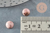 Cabochon rond Rhodochrosite naturelle 8mm, cabochon création bijoux pierre, X1 G8655