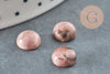 Cabochon rond Rhodochrosite naturelle 8mm, cabochon création bijoux pierre, X1 G8655