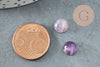 Cabochon rond amethyste, cabochon pierre, cabochon violet, amethyste naturelle,8mm, pierre naturelle, X1 G8784