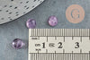 Cabochon rond améthyste naturelle 6mm, cabochon création bijoux pierre, X1 G8656