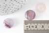 Cabochon rond amethyste,cabochon rond,cabochon violet, amethyste naturelle,16mm, pierre naturelle, X1 G2259