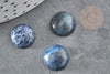 Cabochon rond bleu lapis lazulis 12mm, x1 (G1128)