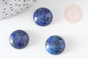 Cabochon rond bleu lapis lazulis 16mm, cabochon rond, lapis lazulis naturel,16mm, pierre naturelle, X1 G0431