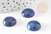 Cabochon rond bleu lapis lazulis 16mm, cabochon rond, lapis lazulis naturel,16mm, pierre naturelle, X1 G0431