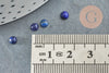 Cabochon rond bleu lapis lazulis naturel 4mm, cabochon pierre naturelle, x1 (G2655)