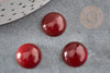 Cabochon rond cornaline naturelle orange 12mm, cabochon création bijoux pierre naturelle, x1 G2225