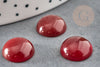 Cabochon rond cornaline naturelle orange 12mm, cabochon création bijoux pierre naturelle, x1 G2225