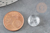 Cabochon rond cristal de roche 12mm,cabochon rond,quartz naturel, cabochon cristal, pierre naturelle, X1 G9361