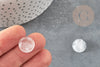 Cabochon rond cristal de roche 14mm,cabochon rond,quartz naturel, cabochon cristal, pierre naturelle, X1 G5054