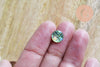 Cabochon rond écailles résine irisée multicolore 10mm, cabochon pour création bijoux,X10 G7101