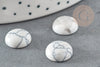 Cabochon rond howlite blanc, cabochon rond, howlite naturelle,cabochon howlite,12mm, X1 G0759