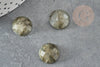 Cabochon rond labradorite à facettes, cabochon rond, labradorite naturelle,14.5mm, X1 G2264