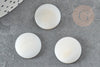 Cabochon rond nacre blanche, cabochon coquillage, cabochon nacre, coquillage naturel, nacre naturelle,18-19mm, x1 G2953