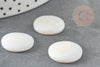 Cabochon rond nacre blanche, cabochon coquillage, cabochon nacre, coquillage naturel, nacre naturelle,18-19mm, x1 G2953