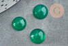 Cabochon rond onyx vert 10mm, cabochon création bijoux pierre, X1 G8676