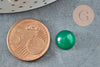 Cabochon rond onyx vert 10mm, cabochon création bijoux pierre, X1 G8676