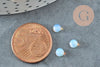 Cabochon rond opalite blanche, cabochon opalite,cabochon rond pierre,création bijoux, cabochon pierre,4mm, X1 G3136