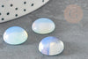 Cabochon rond opalite blanche,cabochon opalite,cabochon rond pierre ,14mm, X1 G2283