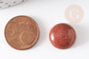 Cabochon rond pierre de soleil synthétique 16mm,pierre synthétique, cabochon pierre, création bijoux, X1 G5840