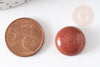 Cabochon rond pierre de soleil synthétique 16mm,pierre synthétique, cabochon pierre, création bijoux, x1 G5840