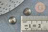 Cabochon rond pyrite grise, cabochon pyrite naturelle 8mm, cabochon pierre, creation bijoux,pierre naturelle, X1 G0766