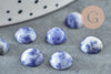 Cabochon rond sodalite bleue, cabochon rond,sodalite naturelle,8mm, pierre naturelle, X1 G0423