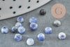 Cabochon rond sodalite bleue, fournitures créatives, cabochon rond,sodalite naturelle 4mm, pierre naturelle, X1 G2963