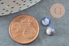 Cabochon rond sodalite bleue, fournitures créatives, cabochon rond,sodalite naturelle,6mm, pierre naturelle, X1 G0172