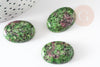 Cabochon rubis zoisite, cabochon Ovale, cabochon rubis, zoisite naturelle,25mm, pierre naturelle, X1 G2221