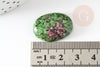 Cabochon rubis zoisite, cabochon Ovale, cabochon rubis, zoisite naturelle,25mm, pierre naturelle, X1 G2221