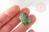 Cabochon rubis zoisite, cabochon Ovale, cabochon rubis, zoisite naturelle,25mm, pierre naturelle, X1 G2221