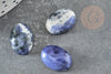 Cabochon sodalite bleue, bijou cabochon pierre naturelle,cabochon ovale, 13x18mm,pierre naturelle, X1 G2659