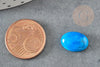 Cabochon turquoise bleue, cabochon ovale,turquoise naturelle, cabochon turquoise,pierre naturelle,14mm, X1 G0349