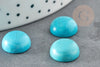 Cabochon turquoise, cabochon rond, turquoise naturelle, pierre naturelle,12mm, X1 G1747