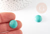 Cabochon turquoise verte, cabochon rond, turquoise naturelle, cabochon turquoise,pierre naturelle,15mm, X1 G2554