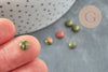 Cabochon unakite, cabochon rond,unakite naturelle, cabochon turquoise, cabochon 6mm,pierre naturelle,6mm, x1 G1133