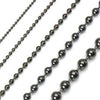 Chaine boule metalgun,chaine bijou,chaine noire, chaine au metre,création bijoux, grossiste chaine,1.5mm, 5 metres-G628