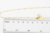 Chaine fine dorée satellite cube 16K 1.2 mm,45cm,chaine plaquée or 2.5 microns, chaine collier chaine complète, x1 G0634