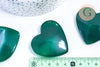 Coeur agate naturelle vert druze, agate naturelle roulée, pierre semi-precieuse, séance lithothérapie, 47mm, X1 G5652