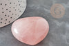 Coeur quartz rose naturel 45mm, quartz rose naturel roulé, pierre semi-precieuse, séance lithothérapie, X1 G9183