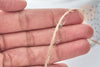 Corde de jute beige 1~2mm, cordon pour bijoux, cordon beige scrapbooking, les 5 mètres G7982